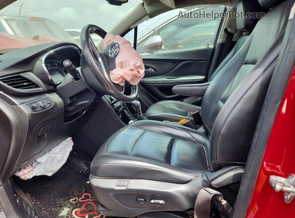 KL4CJCSB6JB525056 2018 BUICK ENCORE Red წინა სალონის ხედი