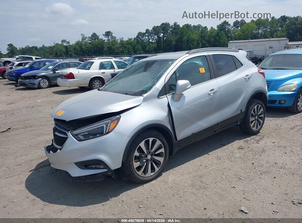 KL4CJCSBXJB539042 2018 BUICK ENCORE Silver Առջևի ձախ երեք քառորդ տեսարան