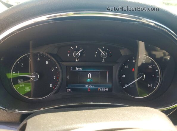 KL4CJCSM7KB911827 2019 BUICK ENCORE Gray Вид щитка приладів