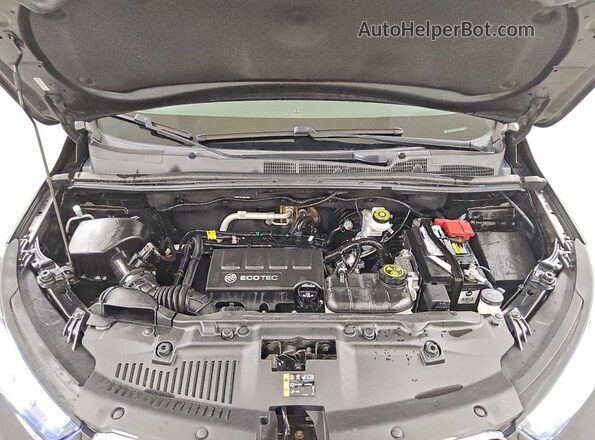 KL4CJDSB1JB518666 2018 BUICK ENCORE Black Vista del compartimento del motor
