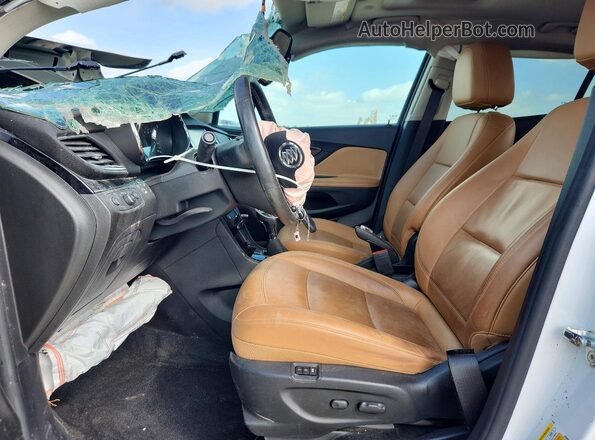 KL4CJDSM8JB709292 2018 BUICK ENCORE White წინა სალონის ხედი