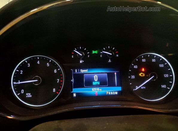 KL4CJESB0LB019575 2020 BUICK ENCORE Silver Instrument cluster view