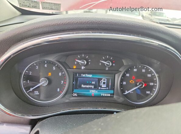 KL4CJESB1MB338601 2021 BUICK ENCORE Burgundy ხელსაწყოთა პანელის ხედი