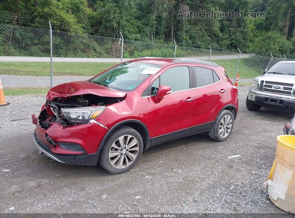KL4CJESB2JB717134 2018 BUICK ENCORE Burgundy Front left