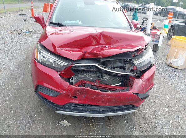 KL4CJESB2JB717134 2018 BUICK ENCORE Burgundy Front view