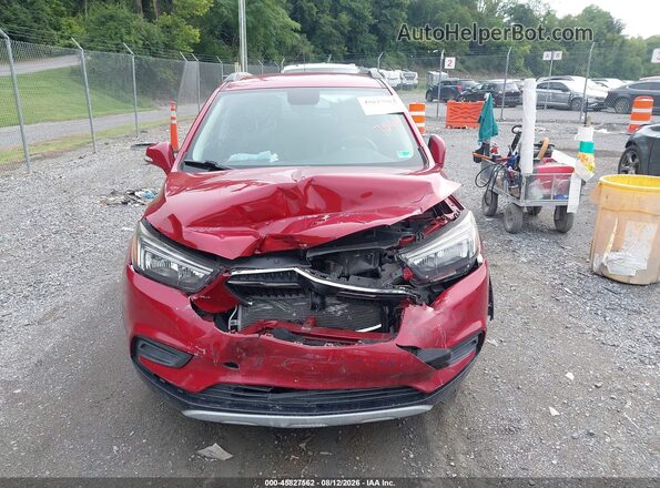 KL4CJESB2JB717134 2018 BUICK ENCORE Burgundy Instrument cluster view