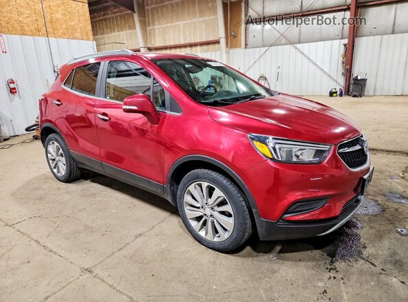 KL4CJESB3JB671023 2018 BUICK ENCORE Красный Передняя правая четверть