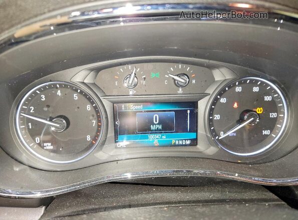 KL4CJESB3JB671023 2018 BUICK ENCORE Красный Вид щитка приборов