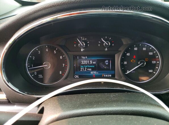 KL4CJESB5KB723592 2019 BUICK ENCORE Gray Widok zestawu wskaźników