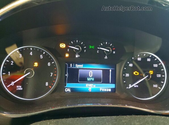KL4CJESB5KB804172 2019 BUICK ENCORE White Instrument cluster view