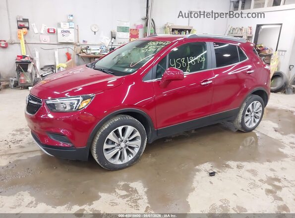 KL4CJESB5LB031057 2020 BUICK ENCORE Red Առջևի ձախ երեք քառորդ տեսարան