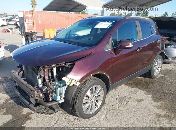 KL4CJESB6HB209131 2017 BUICK ENCORE Burgundy Առջևի ձախ երեք քառորդ տեսարան