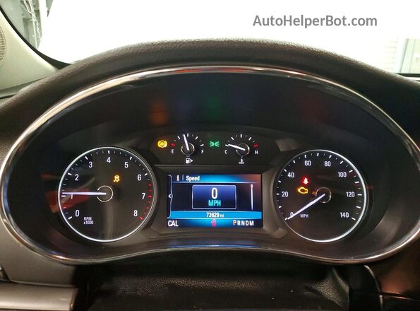 KL4CJESB6LB331769 2020 BUICK ENCORE White Սարքավորումների վահանակի տեսք