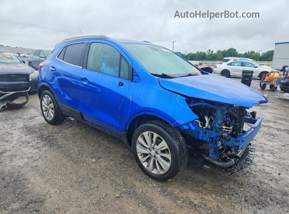 KL4CJESBXJB515965 2018 BUICK ENCORE Синий Передняя правая четверть