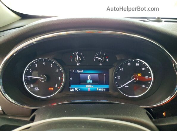 KL4CJESM0MB365001 2021 BUICK ENCORE White Instrument cluster view