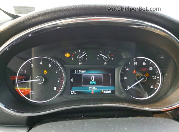 KL4CJFSB5HB022372 2017 BUICK ENCORE White Instrument cluster view
