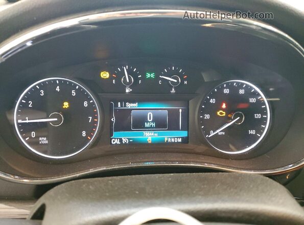 KL4CJFSB7HB217812 2017 BUICK ENCORE Silver Instrument cluster view