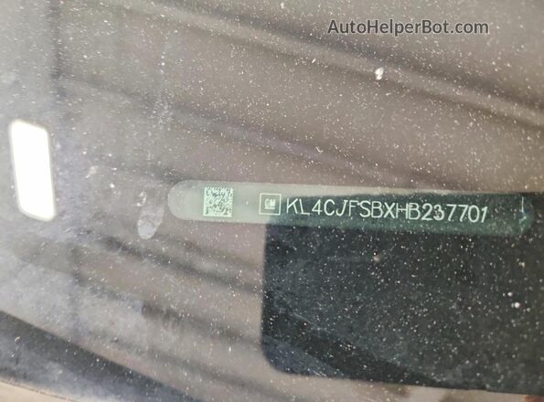 KL4CJFSBXHB237701 2017 BUICK ENCORE Black Вид наклейки з VIN-кодом