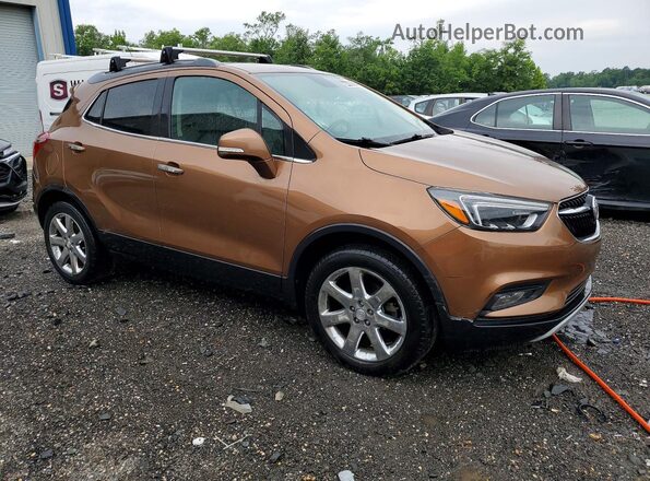 KL4CJGSB4HB016682 2017 BUICK ENCORE Коричневый Передняя правая четверть