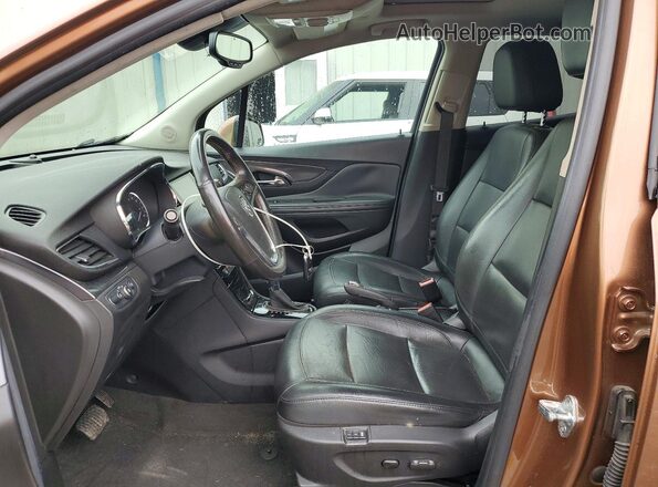 KL4CJGSB4HB016682 2017 BUICK ENCORE Коричневый Вид салона спереди