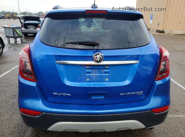 KL4CJGSB9JB532817 2018 BUICK ENCORE Blue უკანა ხედი