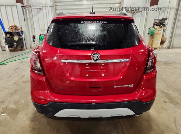 KL4CJGSM1KB759261 2019 BUICK ENCORE Maroon უკანა ხედი