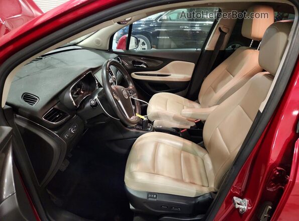 KL4CJGSM1KB759261 2019 BUICK ENCORE Maroon წინა სალონის ხედი