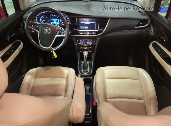 KL4CJGSM1KB759261 2019 BUICK ENCORE Maroon წინა პანელის ხედი