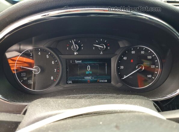 KL4CJGSM4HB044287 2017 BUICK ENCORE Синий Вид щитка приборов