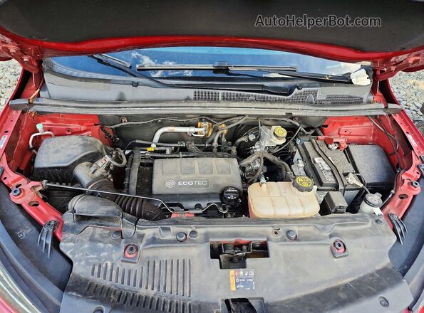 KL4CJHSB9HB031989 2017 BUICK ENCORE Red ძრავის განყოფილების ხედი