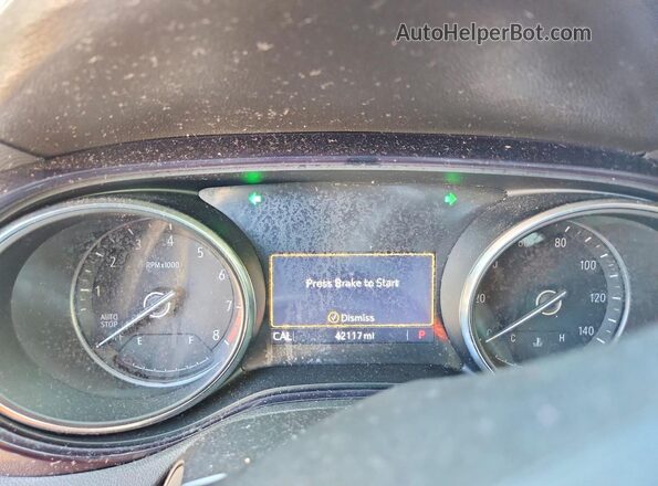 KL4MMBS22LB115458 2020 BUICK ENCORE Red ხელსაწყოთა პანელის ხედი