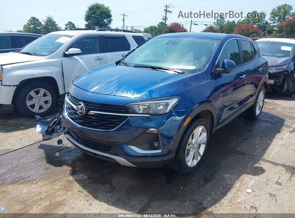 KL4MMBS25MB086362 2021 BUICK ENCORE Синий Передняя левая четверть