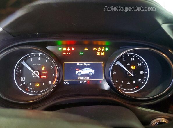KL4MMBS28LB083809 2020 BUICK ENCORE Black Instrument cluster view
