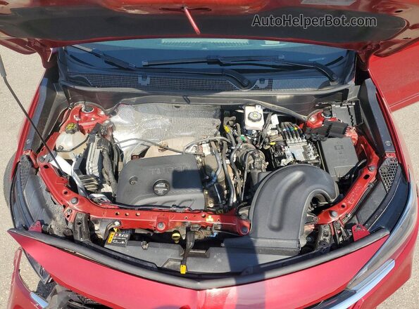 KL4MMCSL0MB124109 2021 BUICK ENCORE Red Vista del compartimento del motor