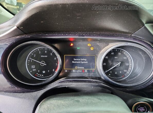 KL4MMCSL4MB104171 2021 BUICK ENCORE Blue Սարքավորումների վահանակի տեսք