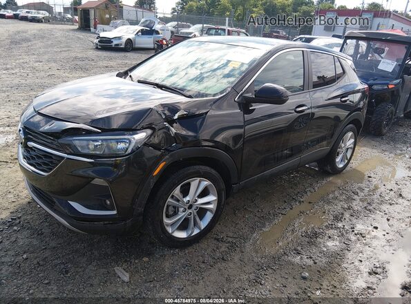 KL4MMCSL8MB120700 2021 BUICK ENCORE Black წინა მარცხენა ხედი სამი მეოთხედიდან