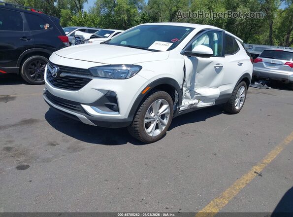 KL4MMCSL9NB110064 2022 BUICK ENCORE White Առջևի ձախ երեք քառորդ տեսարան