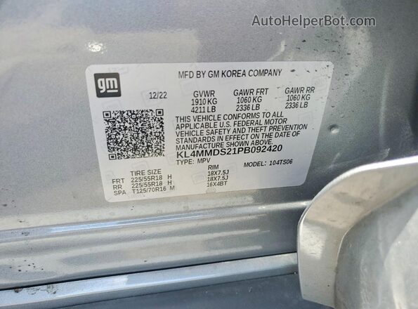 KL4MMDS21PB092420 2023 BUICK ENCORE Gray Engine compartment view