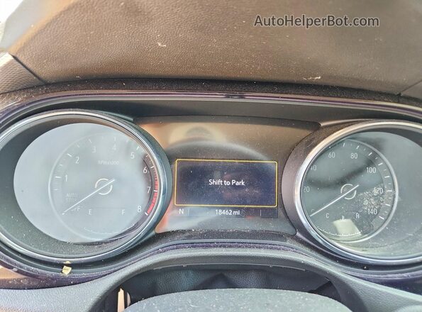 KL4MMDS26NB141141 2022 BUICK ENCORE Blue Vista del cuadro de instrumentos