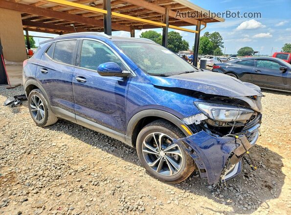 KL4MMDS26NB141141 2022 BUICK ENCORE Blue Delantero derecho
