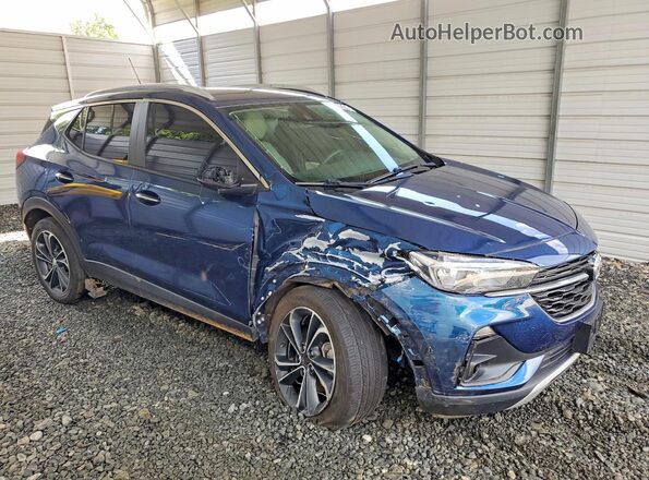 KL4MMDSL5MB128923 2021 BUICK ENCORE Синий Передняя правая четверть