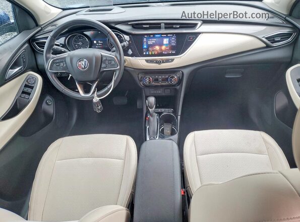 KL4MMDSL7MB015572 2021 BUICK ENCORE Blue Dashboard view