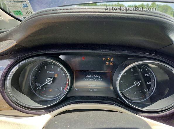 KL4MMDSL9LB106003 2020 BUICK ENCORE Purple ხელსაწყოთა პანელის ხედი