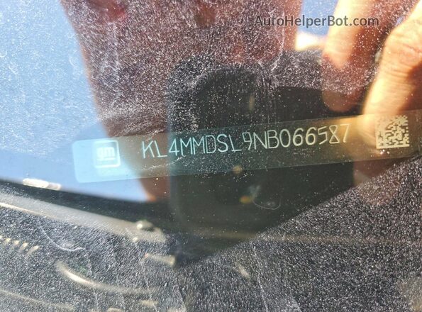 KL4MMDSL9NB066587 2022 BUICK ENCORE Black Widok naklejki z numerem VIN