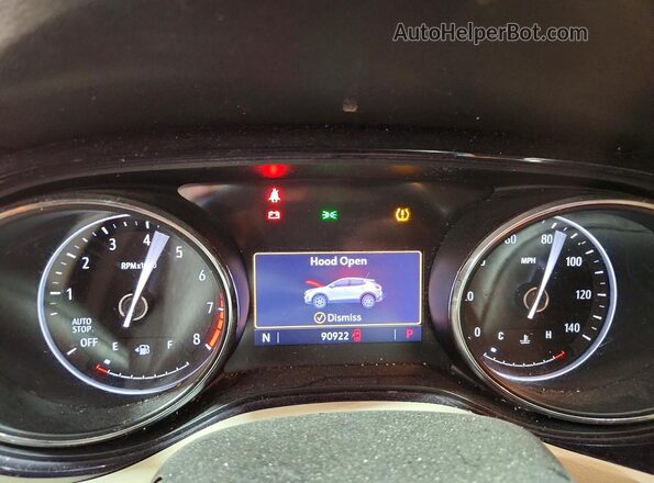KL4MMDSLXLB125479 2020 BUICK ENCORE Белый Вид щитка приборов