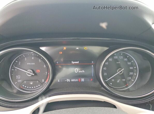 KL4MMESL3PB104498 2023 BUICK ENCORE White Вид щитка приладів