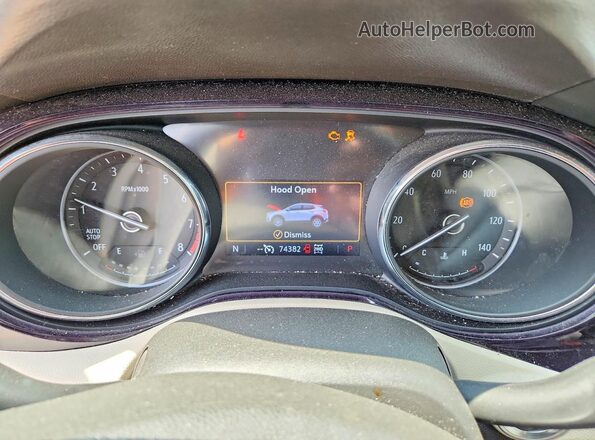 KL4MMESLXMB114909 2021 BUICK ENCORE Black Instrument cluster view