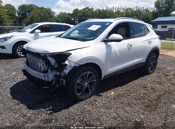 KL4MMFSL3NB101748 2022 BUICK ENCORE White წინა მარცხენა ხედი სამი მეოთხედიდან