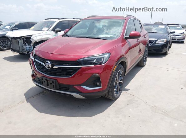 KL4MMFSL6LB128455 2020 BUICK ENCORE Темно-бордовый Передняя левая четверть