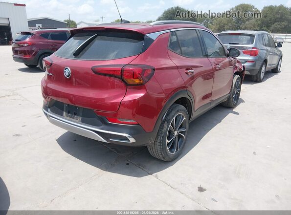 KL4MMFSL6LB128455 2020 BUICK ENCORE Темно-бордовый Задняя правая четверть